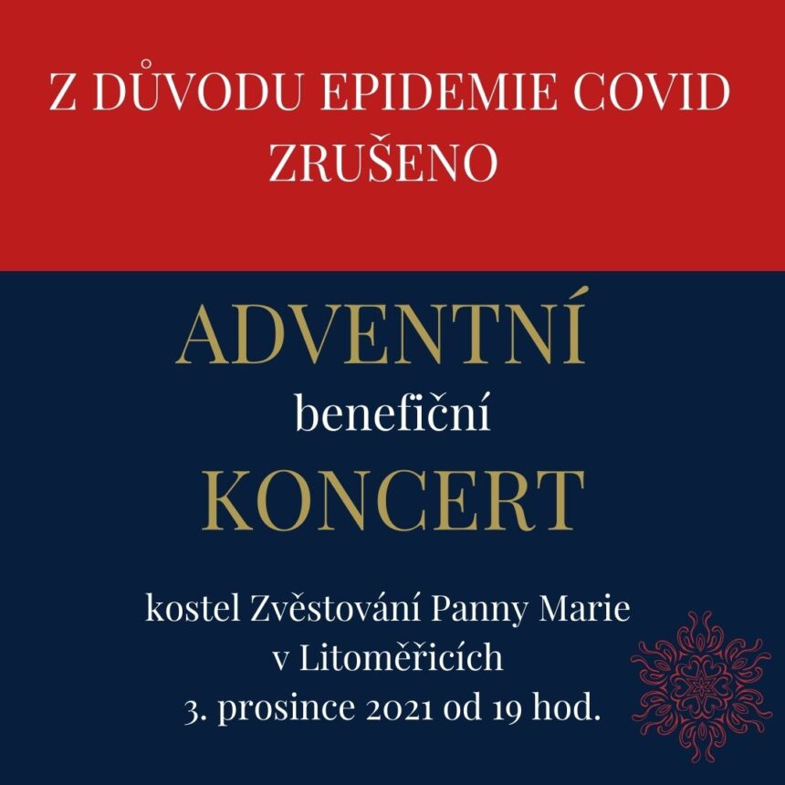 Adventní benefiční koncert 2021 ZRUŠEN